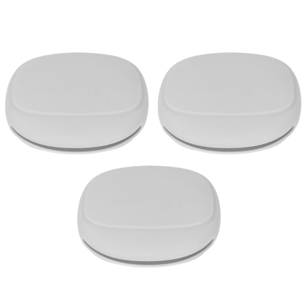 3-pack Öronproppsskyddande Bärväska Bärbar Mini Silikonförvaringspåse för Öronproppar Hem Grå