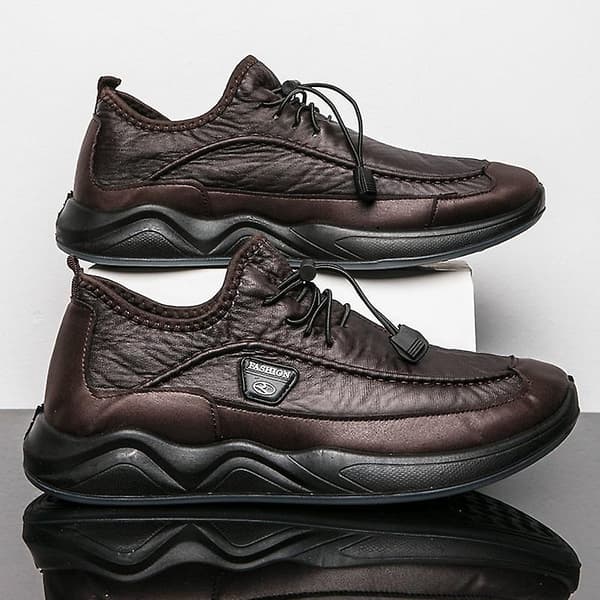 Herr Vår Sommar Sneakers i Konstläder black plush 11.5