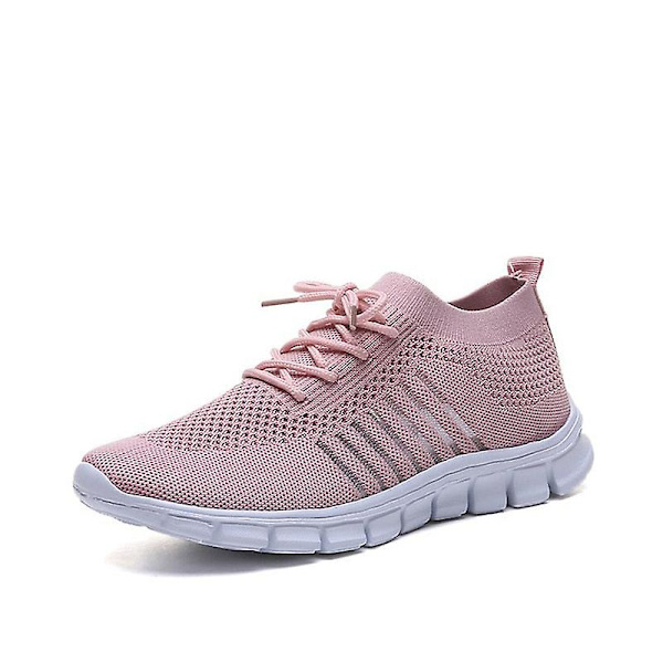 Sneakers för damer, vår, platta skor (Set 2) Pink 6