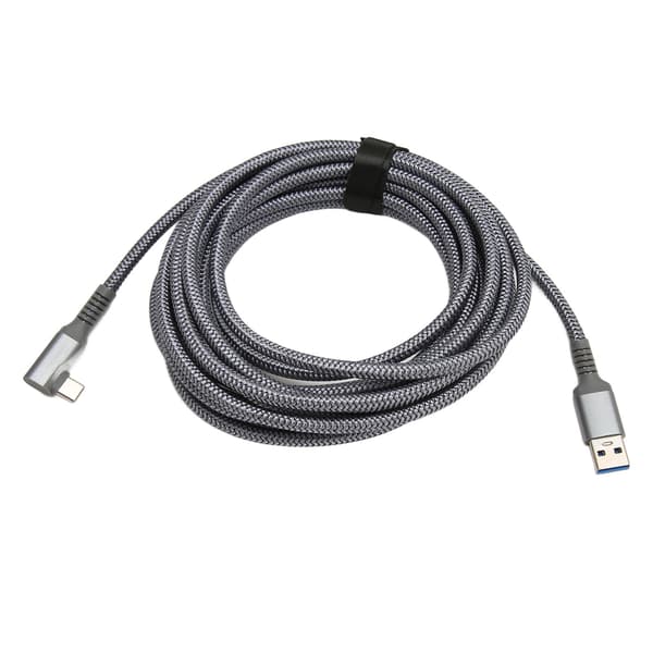 För Quest 2 Link VR-kabel Nylonflätad Hög Hastighet Dataöverföring Laddningskabel VR-tillbehör för VR-headset Gaming PC 5m / 16.4ft
