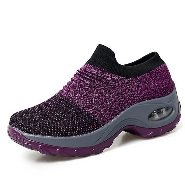 Kvinnors promenadmode Casual , sneakers Purple 35