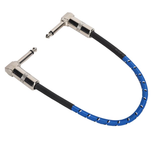 6,35 mm Gitarr Effektpedal Kablar Anslutningskabel Pedal Kabel Rät Vinkel Sladd Gitarrtillbehör