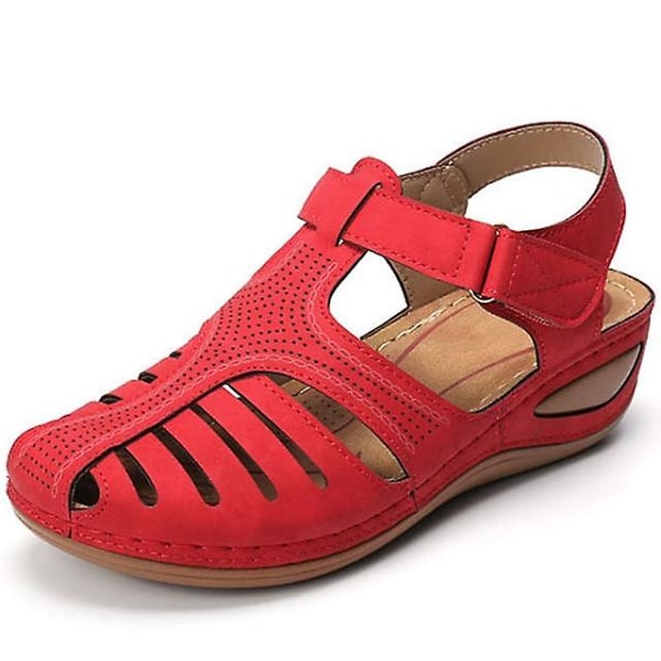 Premium ortopediska sandaler Red 38