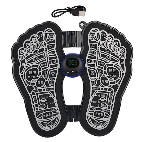 EMS Puls Fotmassage Pad för Hushållsbruk Muskelvärk Lindring Fysioterapi Massager Laddningstyp
