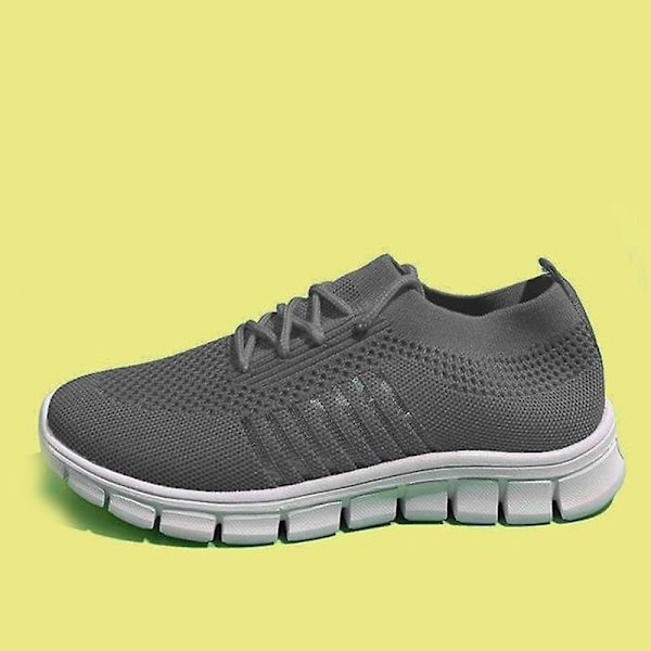 Dam Sneakers Vår Damer Platt Skor (Set 1) Deep gray1 7.5