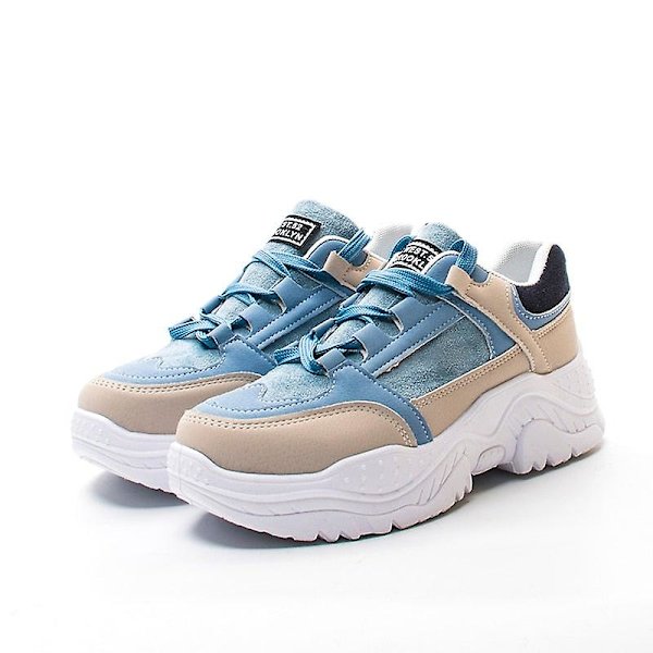Dam Casual Andningsbara Sneakers Skor green with plush 8 /
