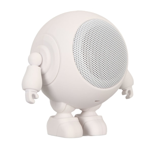 Bärbar Bluetooth-högtalare Robotform Bluetooth 5.0 1000mAh Inbyggd Mikrofon Mini Trådlös Högtalare för Hem Utomhusfest Vit