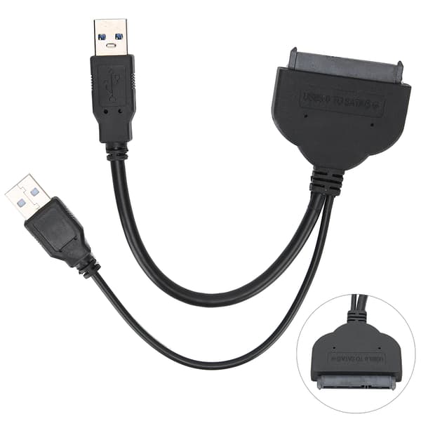 USB3.0 till SATA 2.5in HDD Hårddisk Adapterkabel för PC Dator Extern SSD Hårddisk