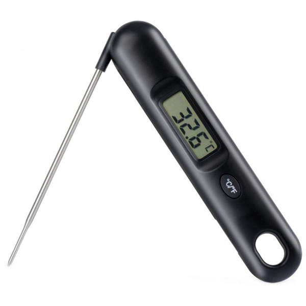 Vikbar Sond Digital Direktavläsning BBQ Grill Kötttermometer Kök Matlagning Mat Termometer