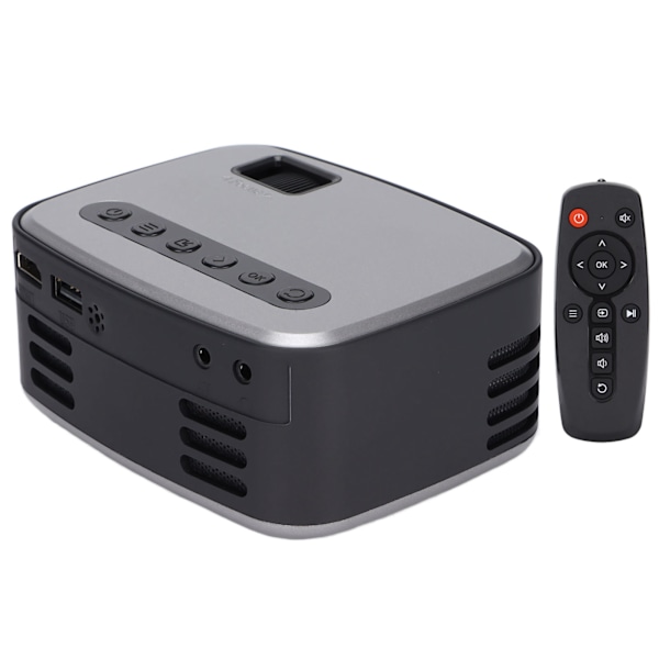 Mini Projektor Video Smart LED Projektor med HD Multimedia Interface Ljud och Video för Hemmabio 100?240VAU-kontakt