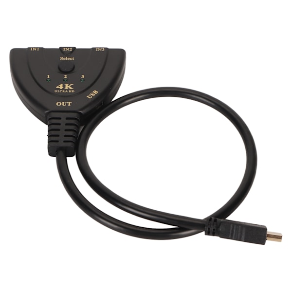 HD Multimedia Interface Switch 3 in 1 ut 4K Stöd 3D 3 Port Video Switcher Selector för PC TV Projektor