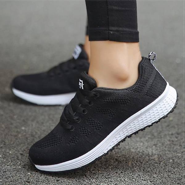 Dam Skor Super Lätta Sneakers Black 10