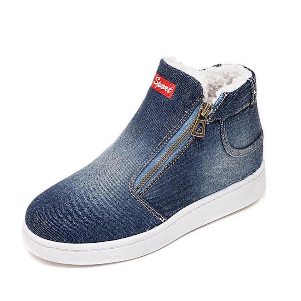 Vinterplattform Supervarma Casual Cowboy ankelstövlar Deep Blue 10.5