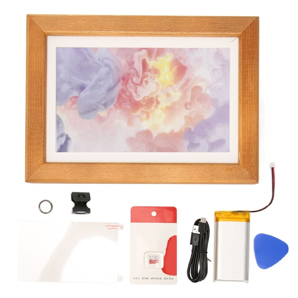 Elektronisk fotoram 7,3 tums färgskärm med elektroniskt bläck, 7 färgers display, lång standbytid, 800×480 upplösning, digital bildram