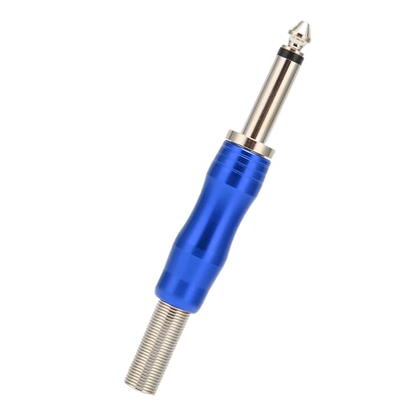 6,35 mm Mono Kontakt DIY Lödningsgitarr Ljudkabel Jack Adapter Ersättning Blå