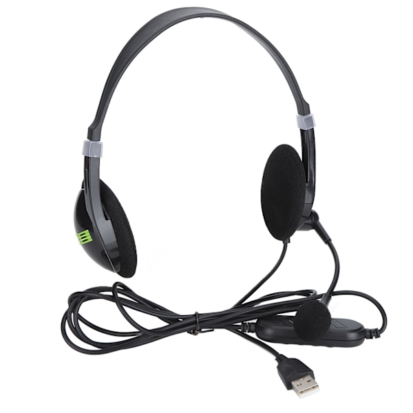 SY440MV Trådbundet headset 3,5 mm/USB Kundtjänst Öronmuffar med brusreducerande mikrofonUSB