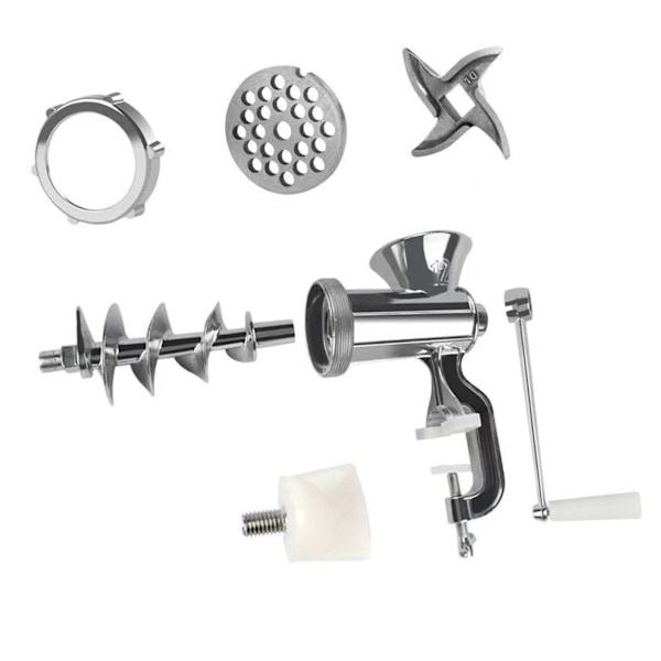 Manuell Köttkvarn Aluminiumlegering Köttmalningsmaskin Multifunktionell Matberedare Kit
