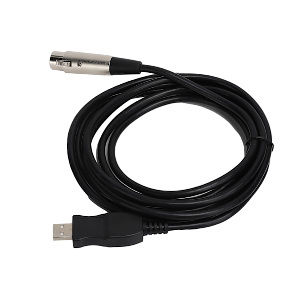 USB till XLR Hona Adapterkabel 3 Meter med Inspelningsfunktion för Spelutrustning Värd