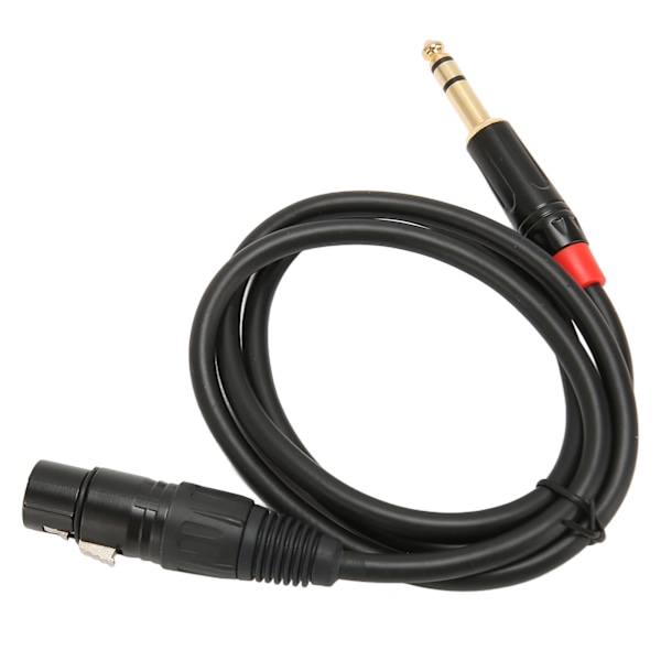 XLR Hona till TRS Kabel 3 Pin XLR till 6.35mm TRS Audio Stereo Plugg Kabel 1m för Musik