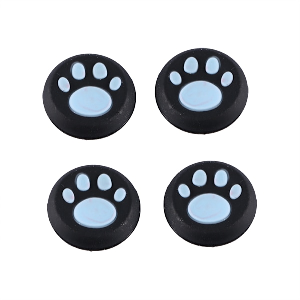 4 st Lyxiga Paw Silikon Spelkontroll Tummepinne Joystick Caps Cover För PS3 PS4 XBOX Blå