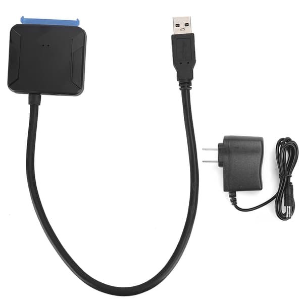 SATA till USB3.0 Hårddiskadapter PC Konverteringskabel för Win98/ME/2000 (US 100-240V)