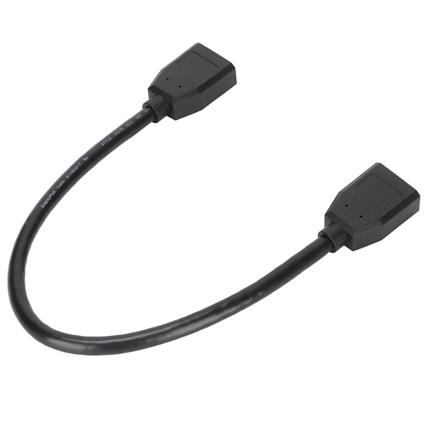 DP till DP Kabel Hona till Hona Stödjer 8K Vid 60Hz 4K Vid 120Hz DisplayPort Förlängningskabel för TV Laptop 30cm