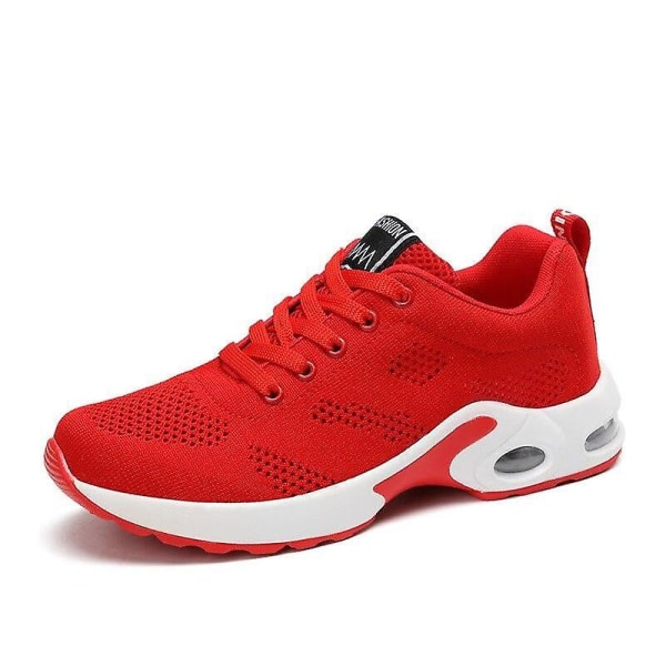 Lättviktssneakers för kvinnor, set med utomhussportskor -2 summer style red 40