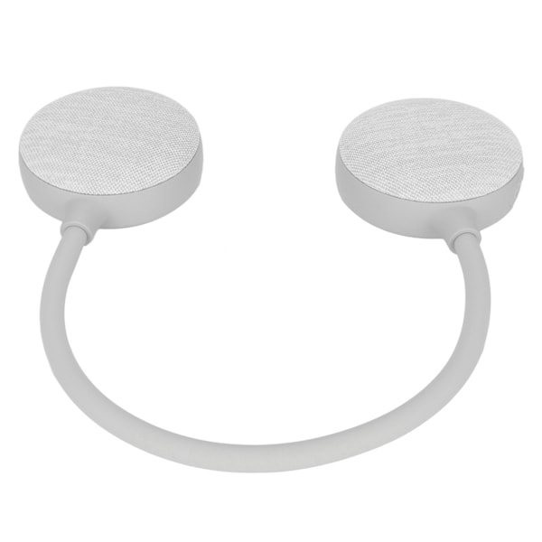 Nackhögtalare Portabel Trådlös Bärbar Stereo Handsfree Nackband Bluetooth-högtalare med Mikrofon för Hem Utomhus Grå