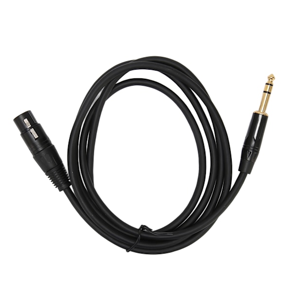 XLR Hona till 1/4 TRS Kabel Kraftig XLR 3-Pin Hona till 1/4 Tum 6.35mm TRS Stereo Kontakt Balanserad Interconnect Kabel 1.0m/3.3ft
