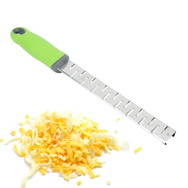 Rektangulär Citrus Lemon Ost Rivjärn Verktyg Fruktskalare Köksredskap Rostfritt Stål Grön