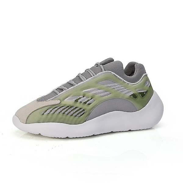 Casual högkvalitativa sneakers gray-green 8.5