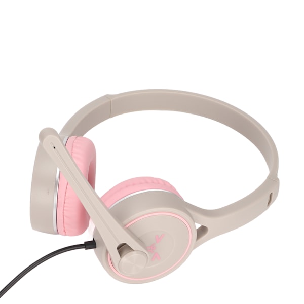 Barnhörlurar Stereo Vikbara Andningsbara På Örat USB-trådbundna Barnheadset för Flygresor