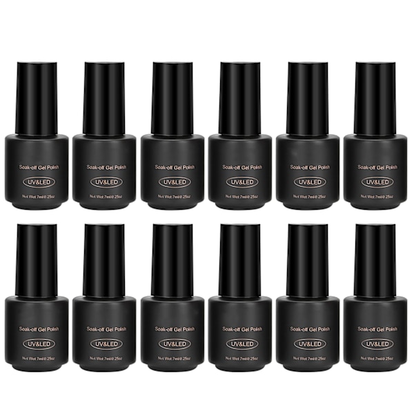 ROSALIND 12 st 7ml Grön Färgserie Nagellack UV Gel Konst Set