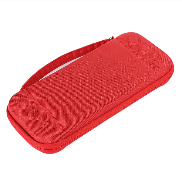 Mini Skyddande Förvaringsväska i Polyestertyg för Switch Lite Röd