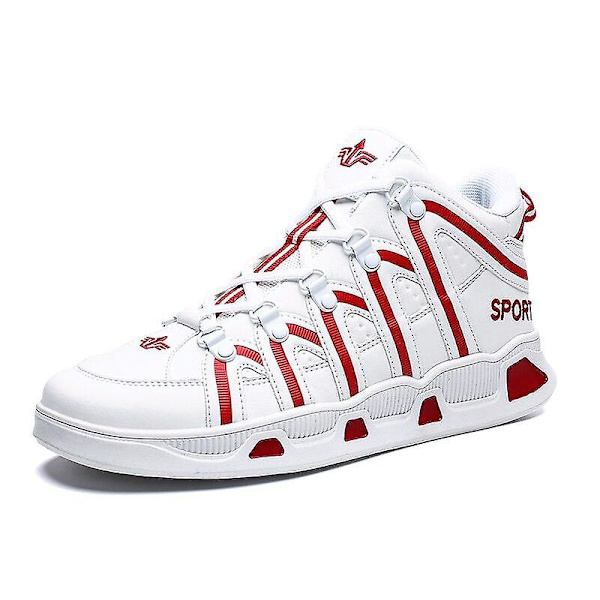 Herr Casual Fritid Lätta Sneakers Skor Red 41