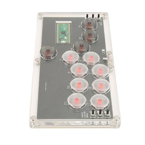 Fighting Box Flatbox Fighting Stick Controller med Hot Swap Mekaniska Tangenter Spelkontroll Joystick med RGB LED-lampa