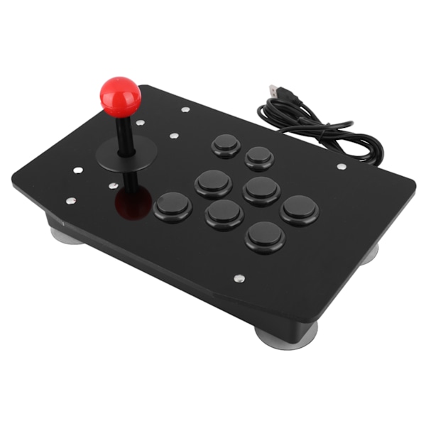 Arcade Rocker Speljoystick 8-knapps Spelhandtag Kontroller (Svart)