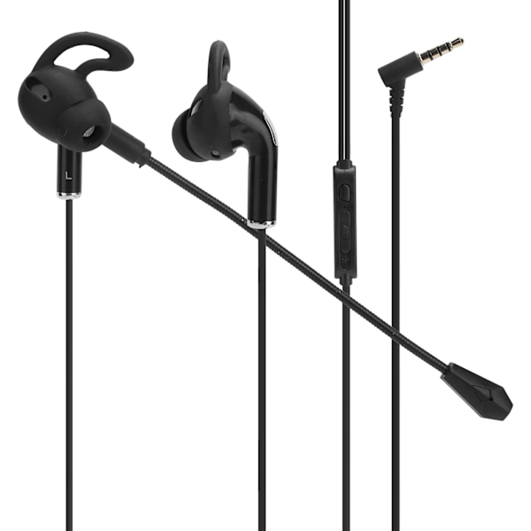 Trådbunden?Kontroll Spelheadset 3.5mm Interface E-sport Hörlurar Dubbel Mikrofon Anslutbar