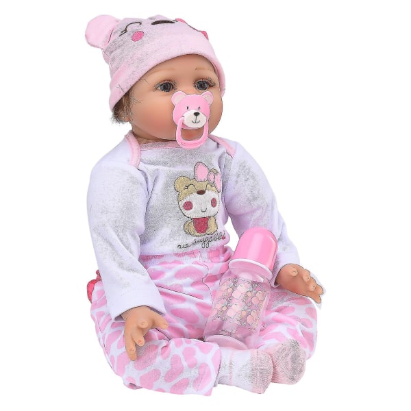 Uppgradera 55 cm Reborn Sleeping Baby Dolls - Realistiska Newborn Lifelike Baby Dolls Girl