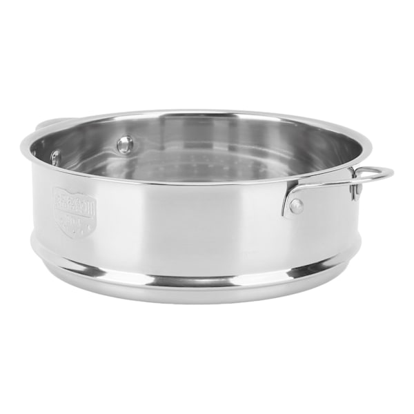 Ånggaller Dubbla Öron 304 Rostfritt Stål Dränerande Design Ångkorg för Kök Bullar Grönsaker Silver