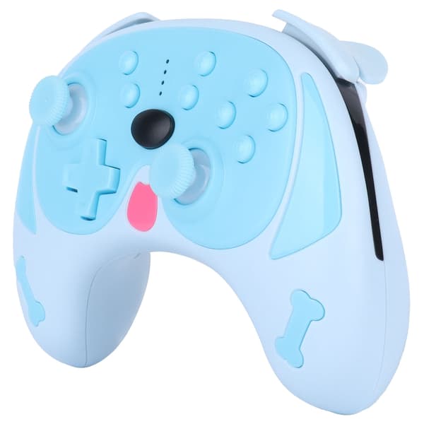Spelkontroll med Joystick Trådlös Spelkontroll med Dubbla Motorvibrationer för SwitchBlå