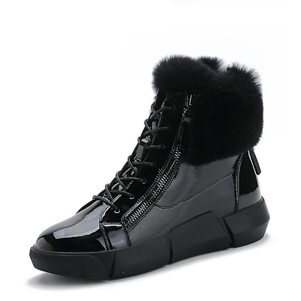 Vattentäta vinterstövlar i lack 0138 black 39