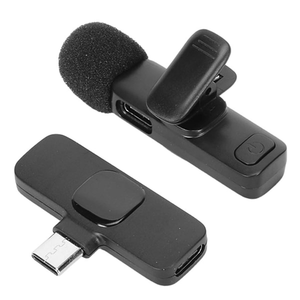 Trådlös Lavalier Slagmikrofon Professionell Brusreducering Clip On Mikrofoner för Livestreaming Videoinspelning