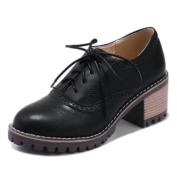 Dam Chunky Heels Vardagsskor Black 9