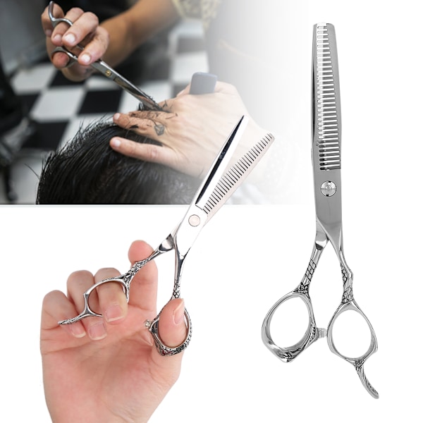 440 Stål Hårklippning Uttunningssax 17.2cm/6.77in Längd Frisörtillbehör för Barberarsalong