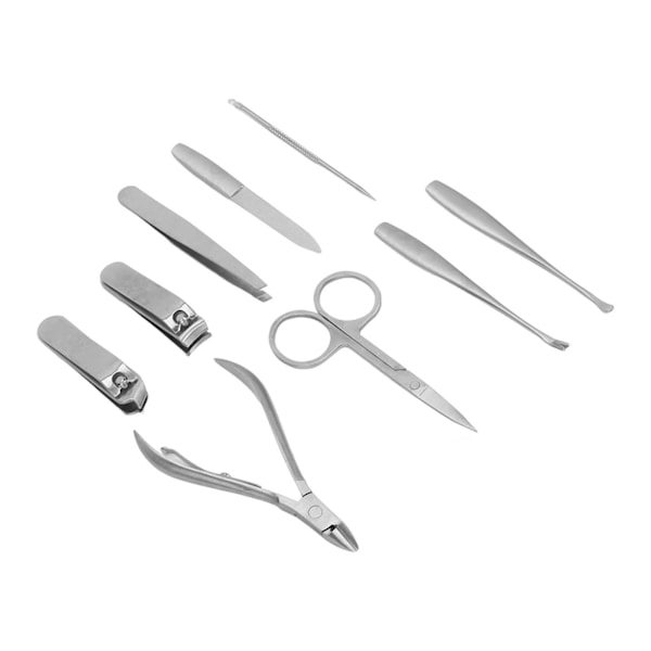 Dubbelsidig Nagelknipsare Set Rostfritt Stål Lager Multifunktionell Klippare Kit för Fingernaglar och Tånaglar