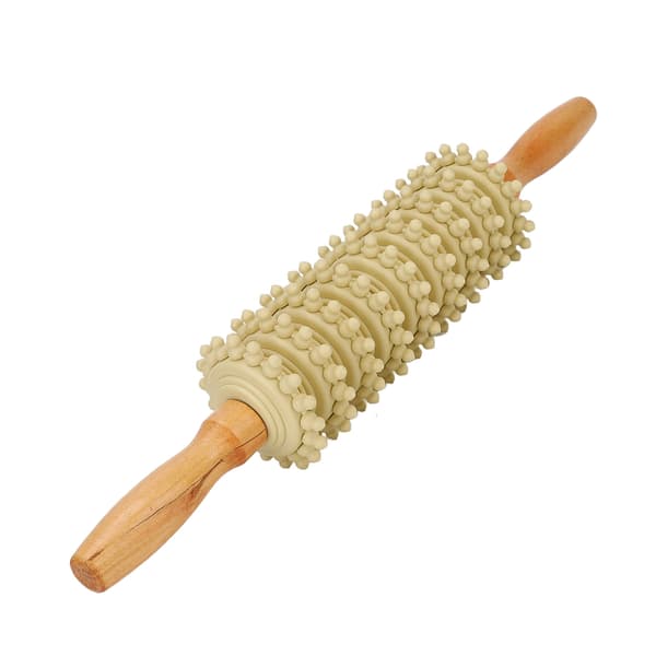 Trä Terapi Roller Triggerpunkter Tunn Ben Frigöring Celluliter Öm Fascia Massage