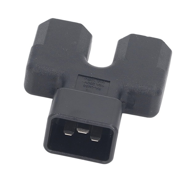 IEC320 C20 till Dubbel IEC320 C21 Strömadapter C20 Hane till Dubbel C21 Hona 1 in 2 Ut AC Strömadapter för PDU Server 125V?250V