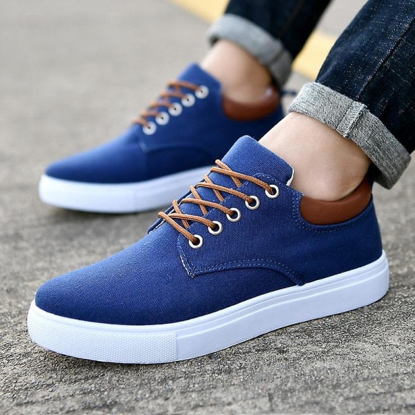 Pojkar Casual Bekväma Plattform Sneakers Blue 7