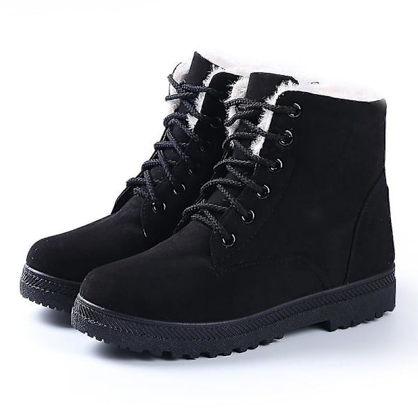 Nya vintermode kvinnor ankelboots Black1 4.5 /